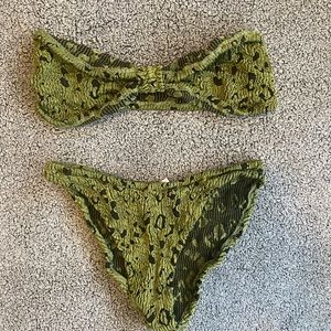 Stretchy Green One Size Bathing Suit